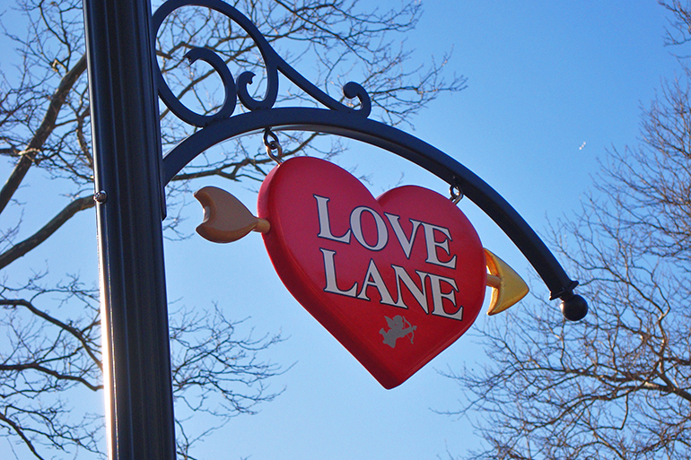 The Love lane Kitchen sign, Photo: Courtesy Jen Lew