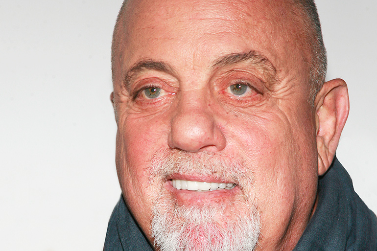 Billy Joel on white background