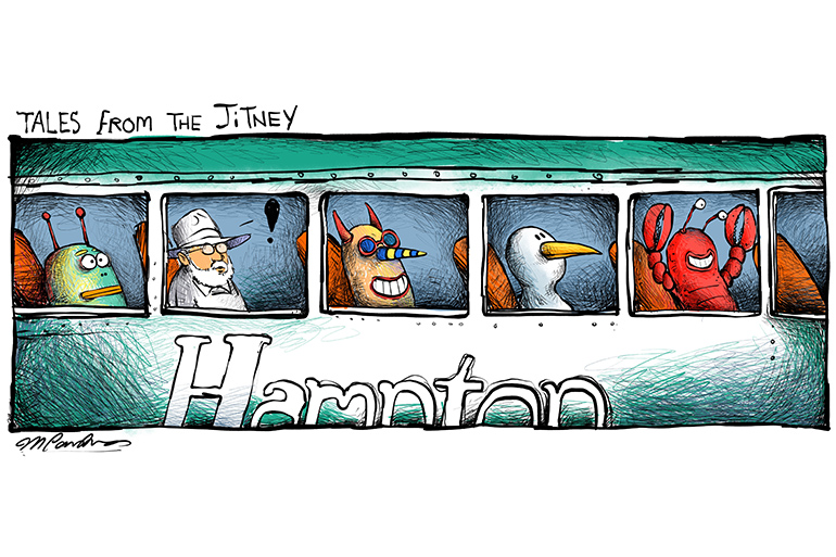 Tales from the Hampton Jitney cartoon by Mickey Paraskevas