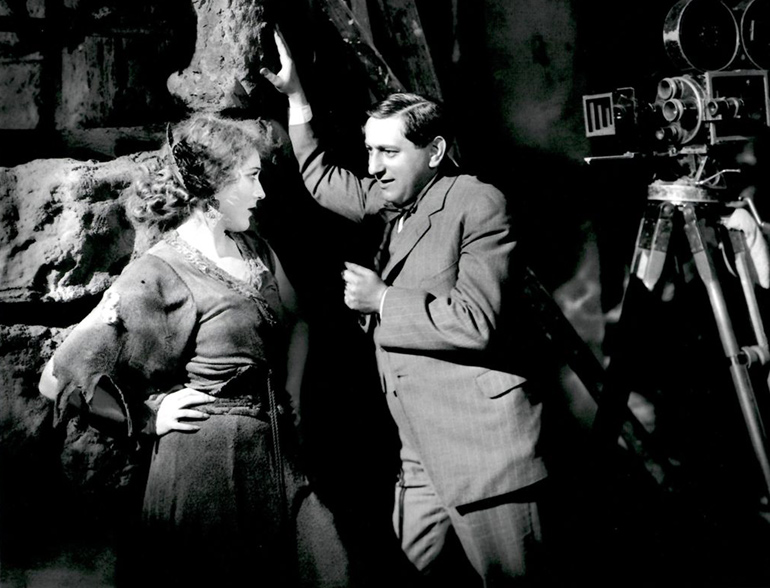 Lubitsch with Mary Pickford, his boss and star of his first American film, Rosita