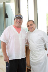 Chef Sam McCleleand of Beacon/Bell & Anchor, Chef Jean-Georges Vongerichten of Topping Rose House