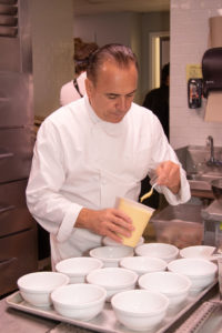 Chef Jean-Georges Vongerichten of Topping Rose House in the kitchen