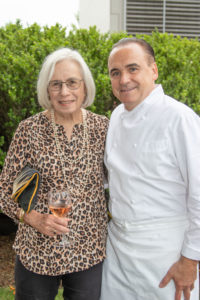 Guest of honor Florence Fabricant, Chef Jean-Georges Vongerichten of Topping Rose House