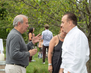 Chef Jean-Georges Vongerichten of Topping Rose House mingles with guests