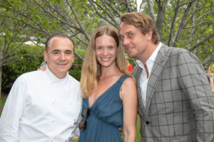 Chef Jean-Georges Vongerichten of Topping Rose House with Sabrina and Stephane De Baets