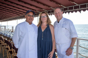 Claudio’s team- Chef Franklin Becker-Consulting Chef, Lara Pizzanelli-GM & Director of Events, Juan Guzman-Director of Purchasing