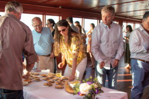 Guests enjoy appetizers