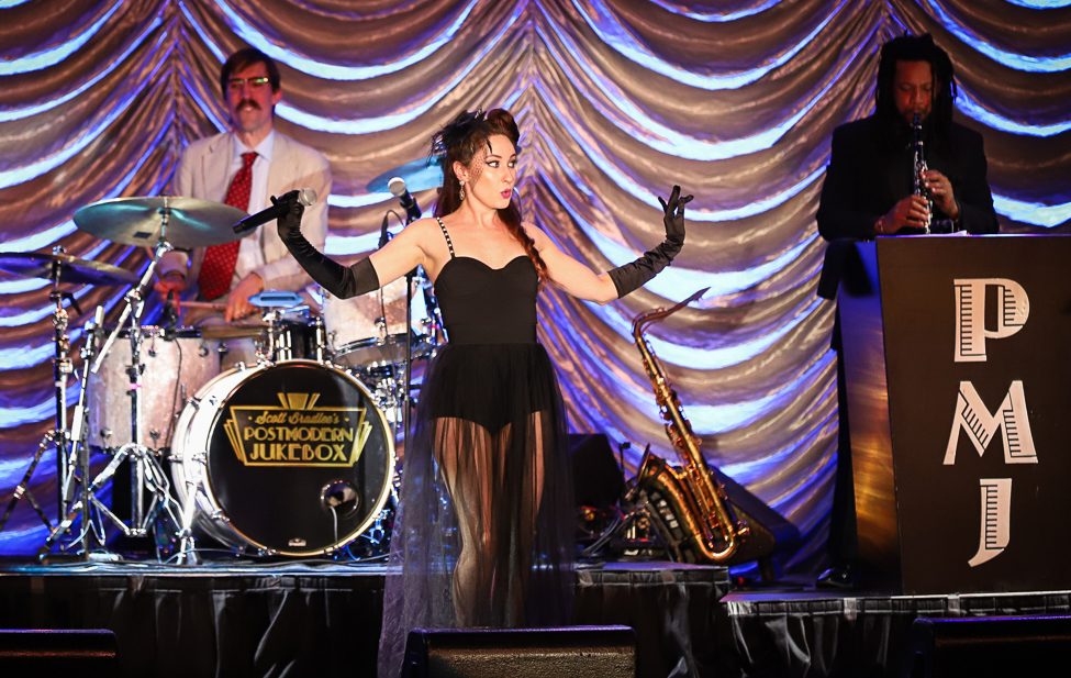Robyn Adele Anderson performing with Postmodern Jukebox, Photo: Shaun Astor, Courtesy Anderson