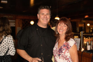 Chef Adam Kaufer of Grace & Grit and JoAnn DeAngelo with Raphael Wine