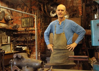 John Battle at Battle Iron & Bronze in Bridgehampton