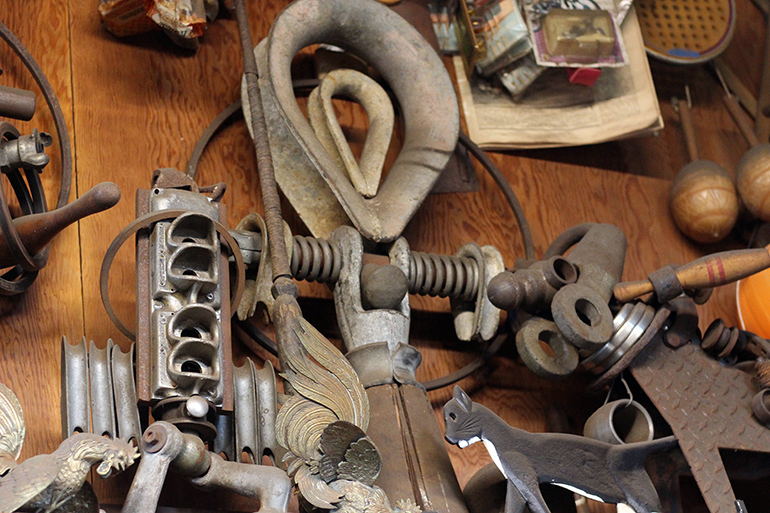 One of Battle's creations displayed in his shop