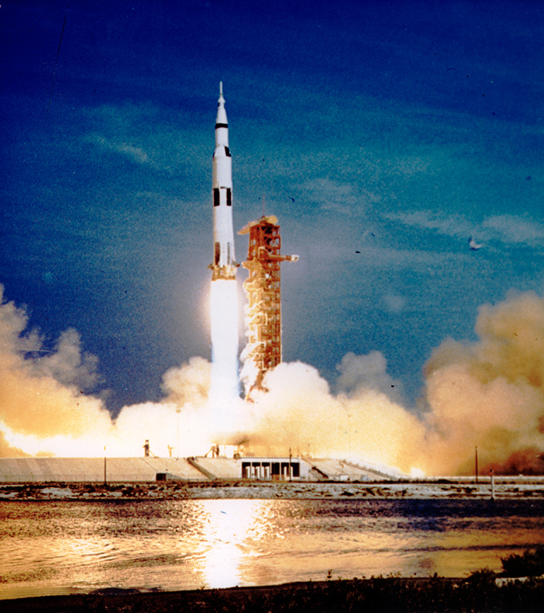 Apollo 11 liftoff on July 16, 1969