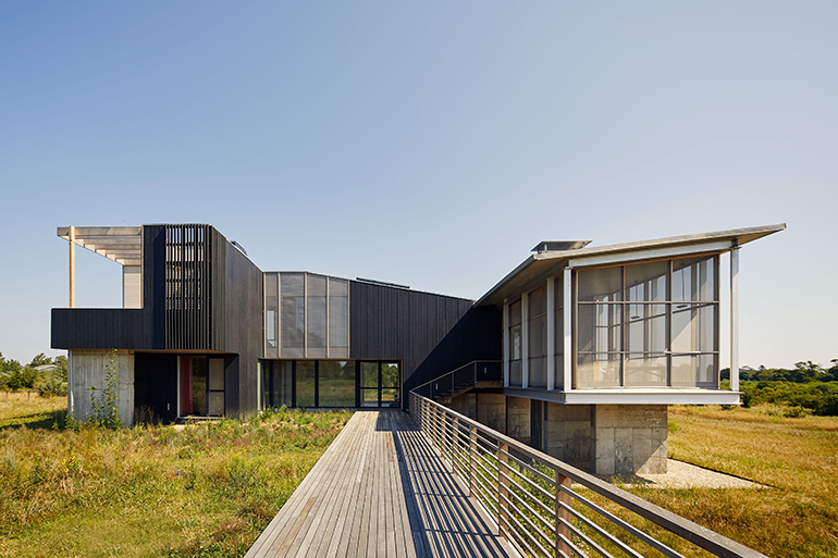 Matchbox House in Orient by architect Richard Glucman, Photo: Courtesy Oysterponds Historical Society
