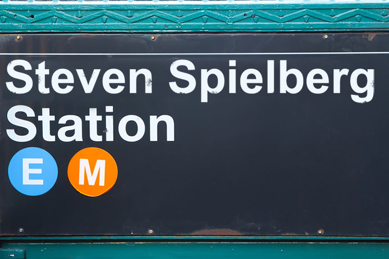 Hamptons Subway briefly renamed the East Hampton stop Steven Spielberg Station