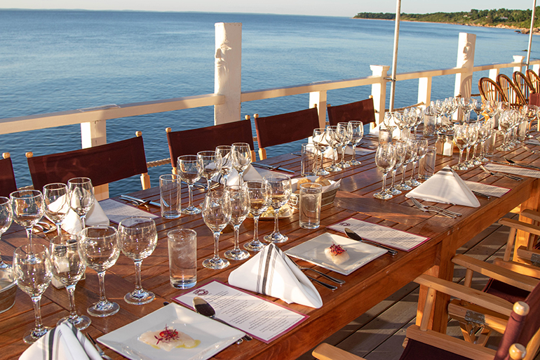 The place settings at Dan's Chefs of the North Fork 2018, Photo: Barbara Lassen