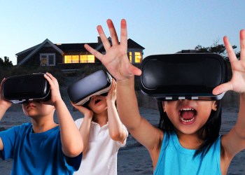 Virtual Reality VR Fireworks display in the Hamptons