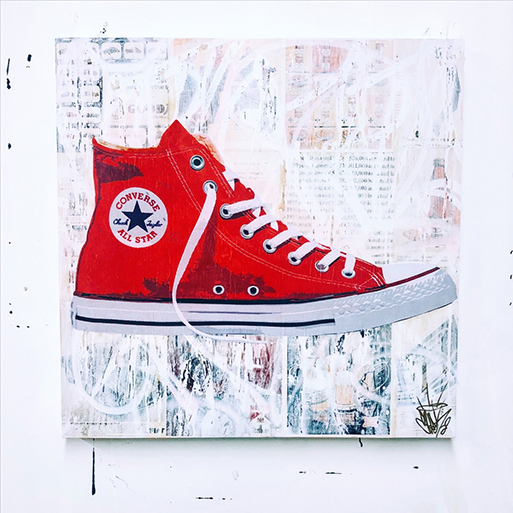 Seek One’s “New Chucks,” Image: Courtesy White Room Gallery