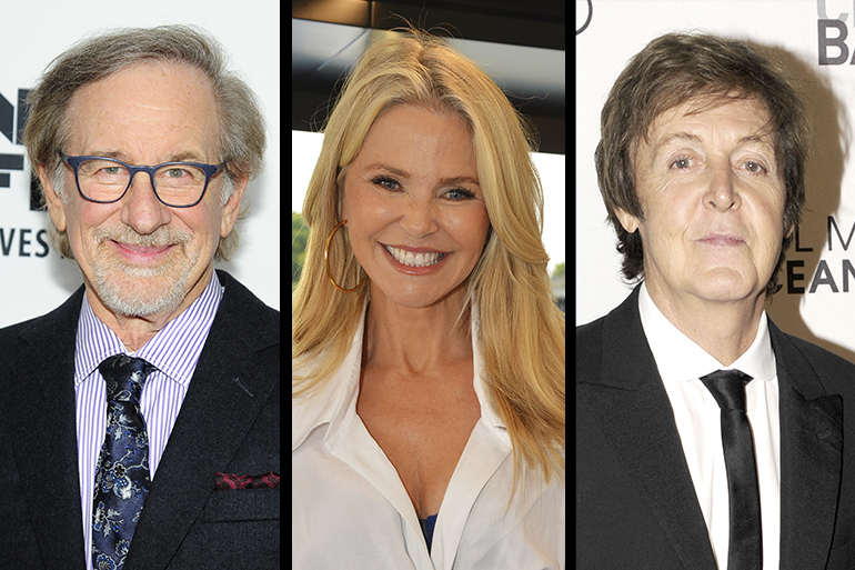 Steven Spielberg, Christie Brinkley, Paul McCartney