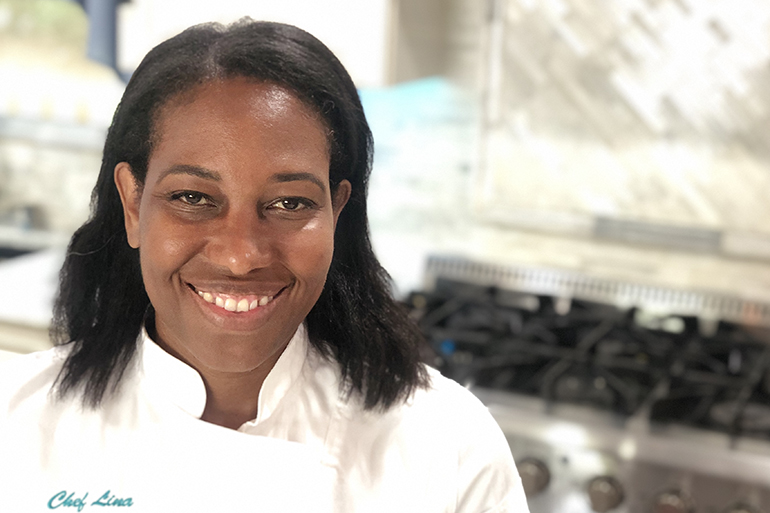 Chef Lina Grammont, Photo: Courtesy Caribbean Pearl Caterers
