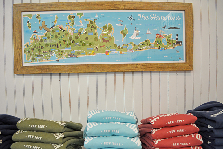 Lost Dog Art & Frame Company East End map, Photo: David Taylor