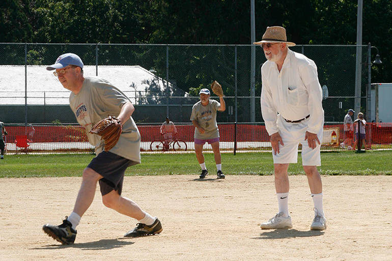 Dan Rattiner at the Artists & Writers Game