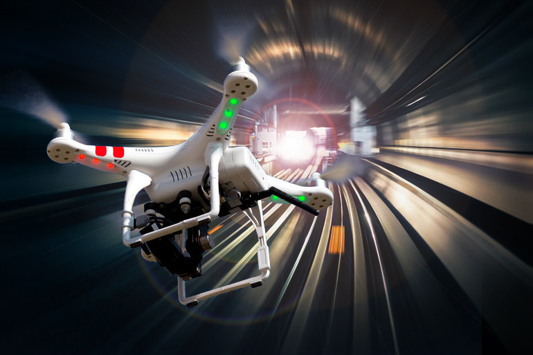 Drone vs. Hamptons Subway