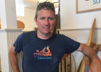 Grain Surfboards Hamptons owner Brian Schopfer