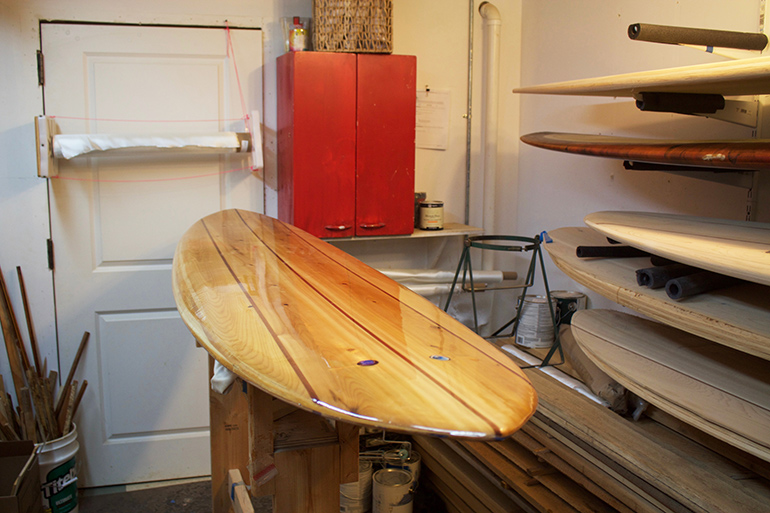 Grain Surfboards doesn't use toxic epoxy finishes