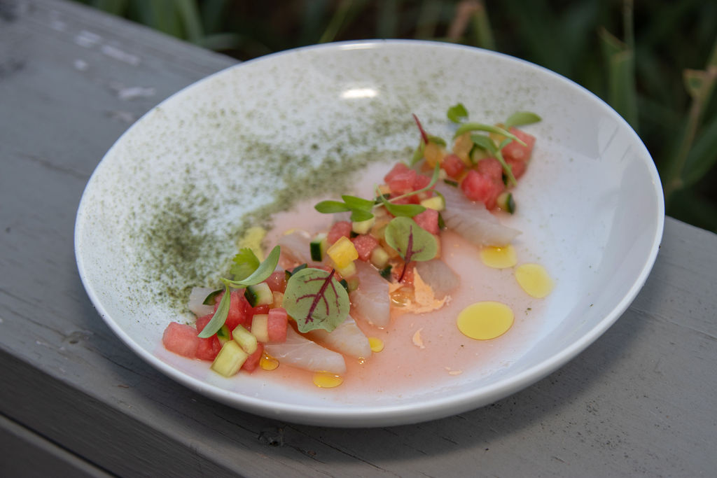 Surf Lodge Dish-Foxy Fluke Crudo