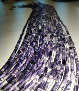 Strands of wampum beads