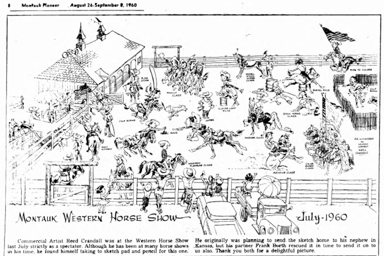 Montauk Horse Show from July 1960 issue of The Montauk Pioneer