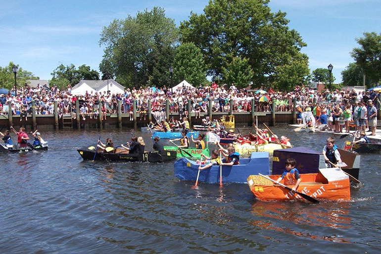 Riverhead Cardboard Boat Race, Photo: Courtesy Riverhead Chamber of Commerce