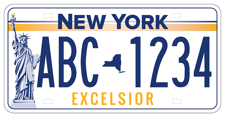 Proposed New York State license plate: Plate 2