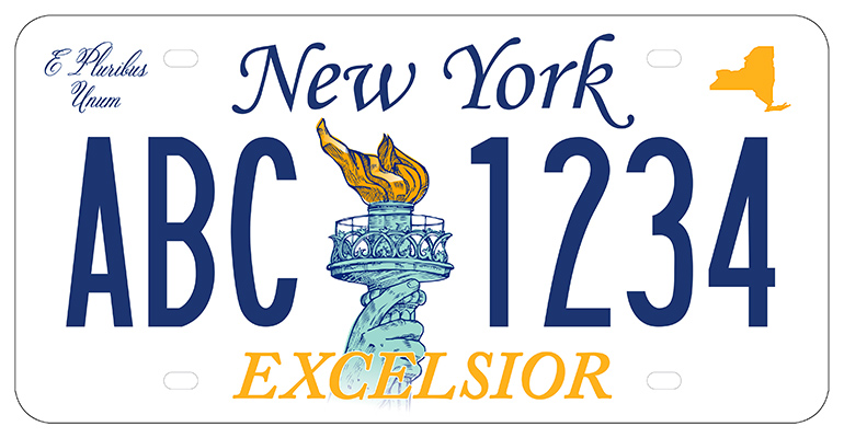 Proposed New York State license plate: Plate 4
