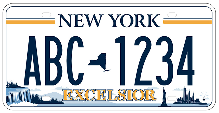 Proposed New York State license plate: Plate 5