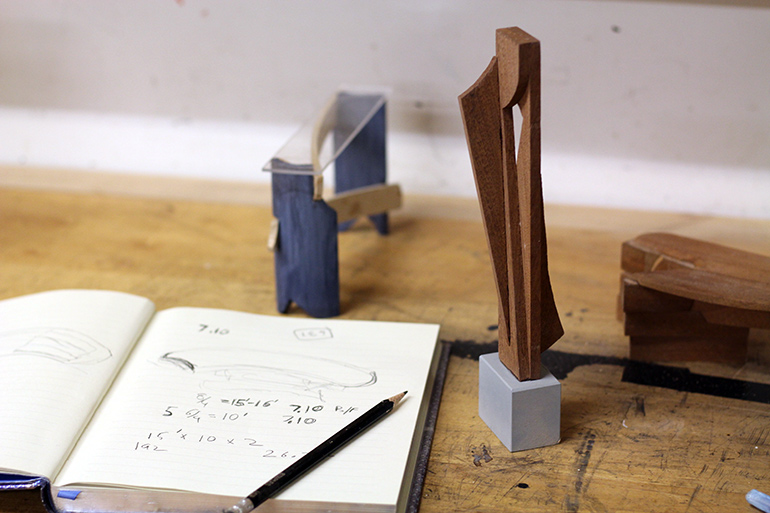 Nico Yektai maquettes for furniture and sculpture