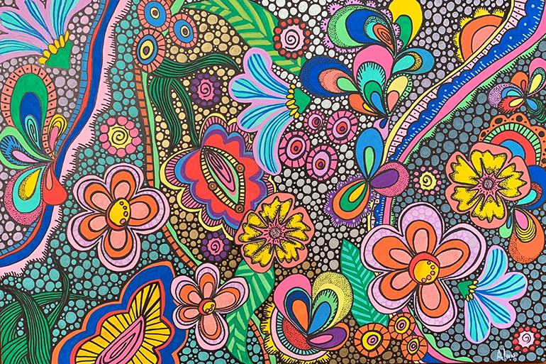 "Pop Flowers" by Lianne Alcon