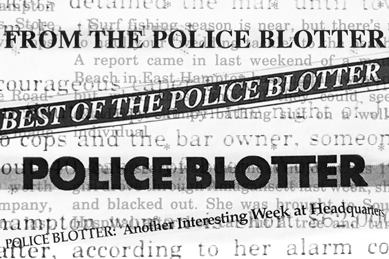 Hamptons Police Blotter history
