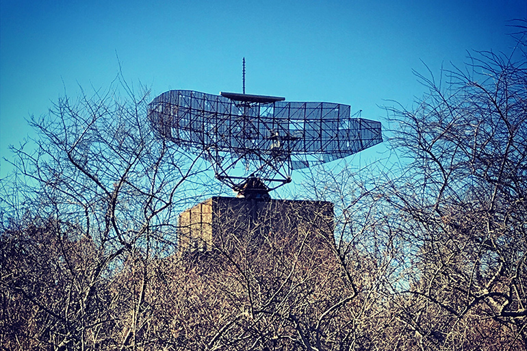 The SAGE radar tower at Camp Hero
