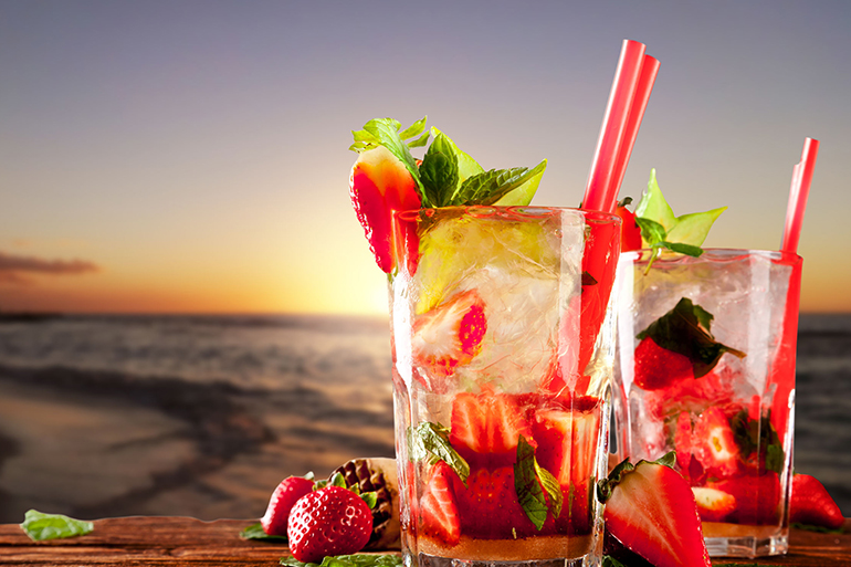 cocktails by the beach