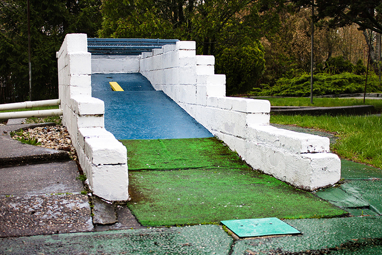 Hole 18 at Slo Jack's mini golf in Hampton Bays