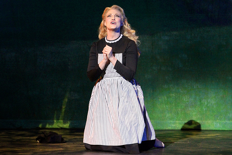 Brandi Burkhardt as Maria Rainer in The Gateway's "The Sound of Music," Photo: Jeff Bellante