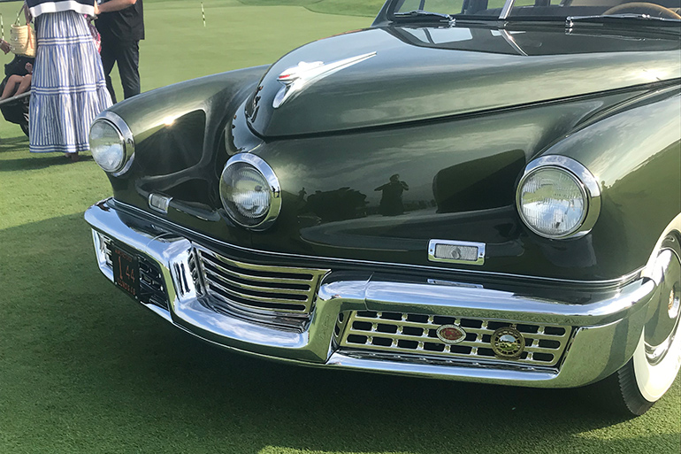 Car on display at The Bridge