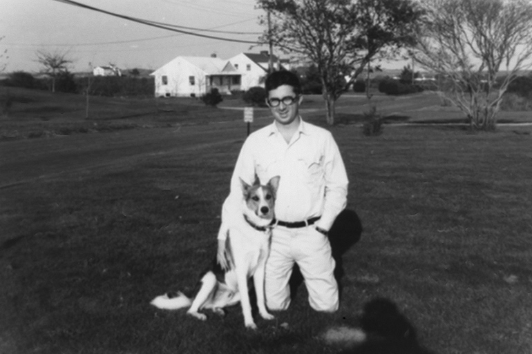 Dan Rattiner and Pi arrive in the Hamptons, 1955