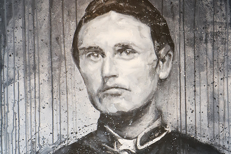 Henry Preston's portrait at The Preston House & Hotel in Riverhead