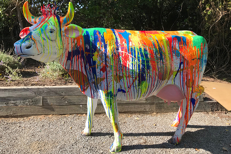 Mickey Paraskevas Paint Your World cow