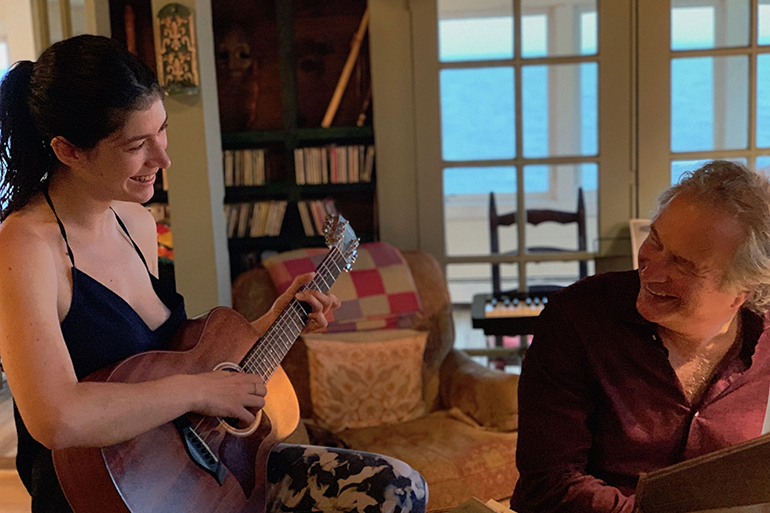 Juliet Garrett and her father, Bruce Wolosoff,