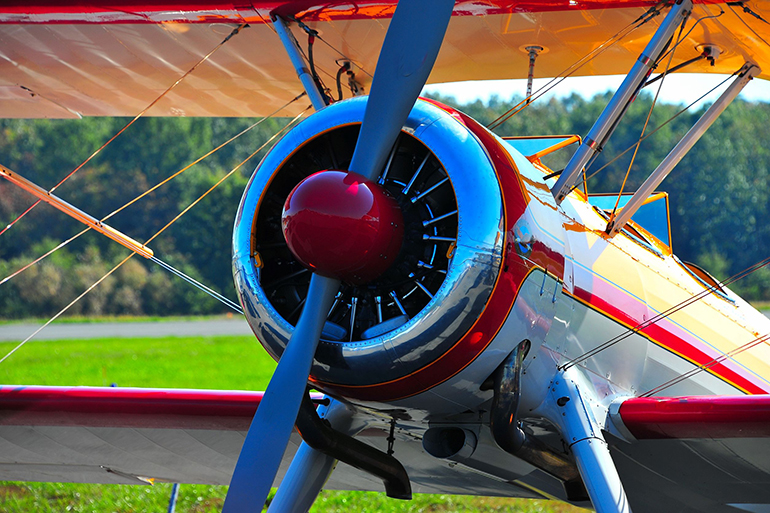 vintage biplane