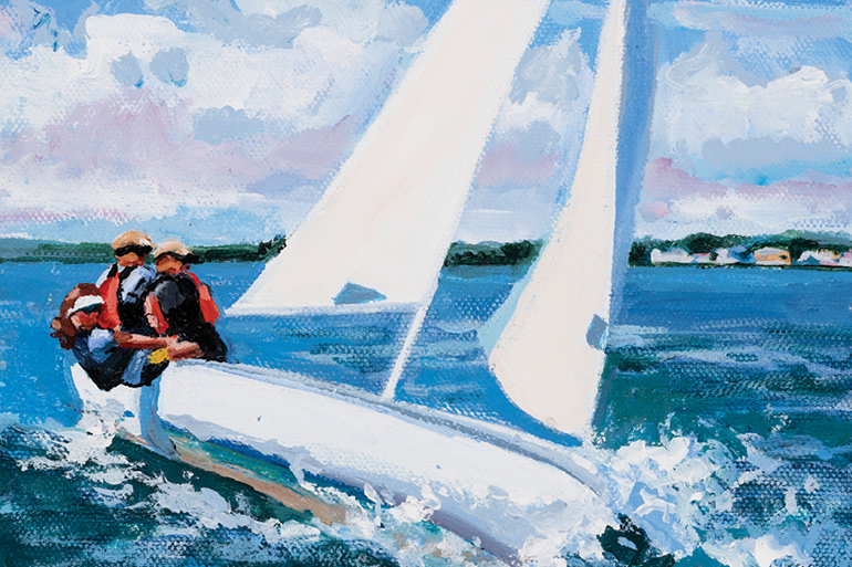 September 13, 2019 Dan's Papers cover art (detail) by Patricia Feiler