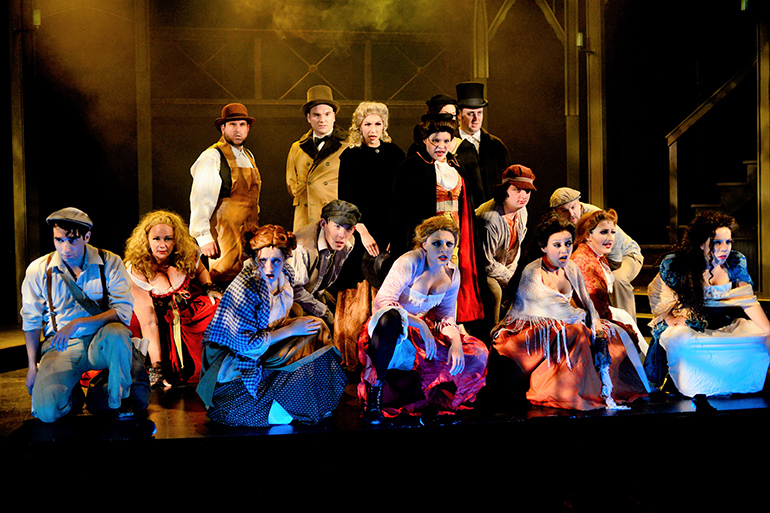 The cast of Jekyll & Hyde at Theatre Three